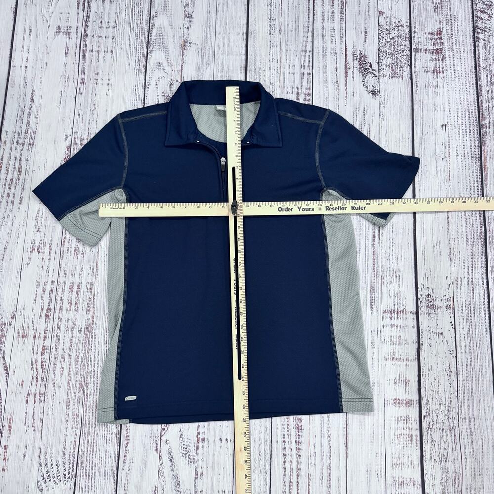 Alo Yoga CoolFit 1/4 Zip Polo Mesh Panels Colorblock Men’s M - Picture 5 of 7